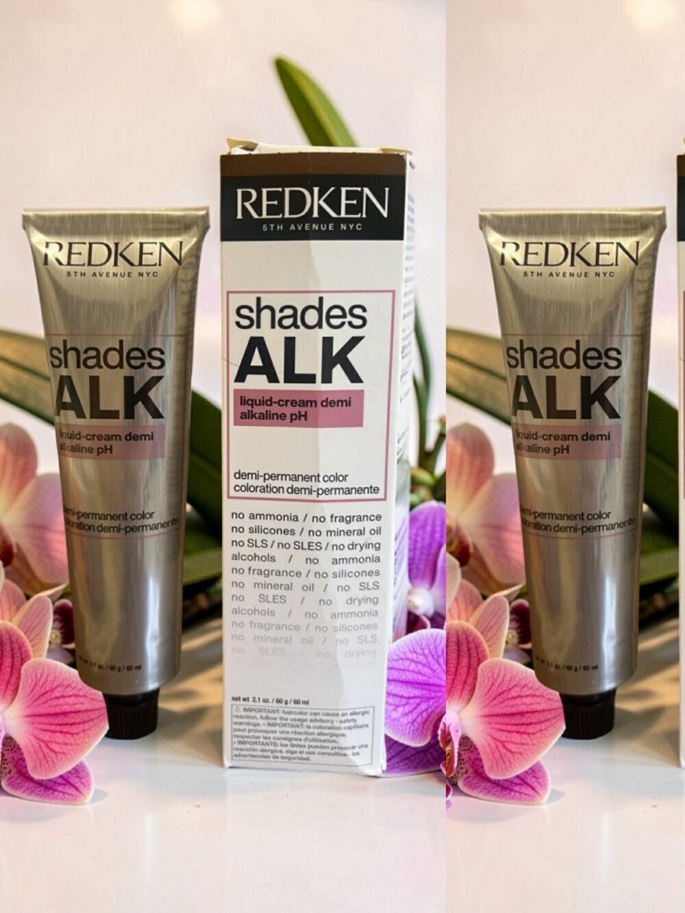 Redken Shades ALK Liquid Cream Demi Alkaline pH 2.1 oz 7NA 4 units